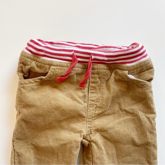 Baby Boden Flannel Lined Tan Corduroy Pants | 6-12m - Picture 4 of 5